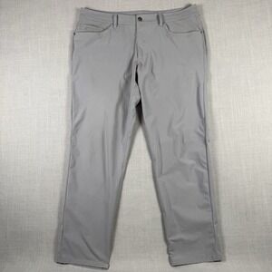 Lululemon Pants Mens 36x31 Gray ABC 5-Pocket Classic Warpstreme Casual Stretch